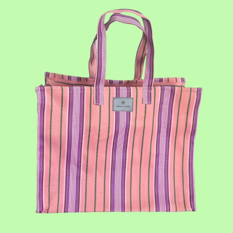 ETERNITY TOTE -Salmon & Purps
