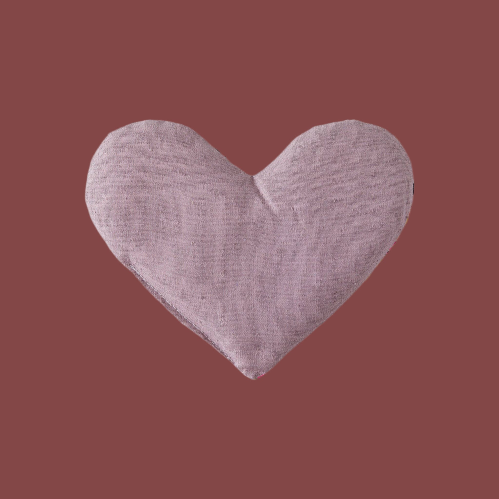 eye pillow shaped like a heart handmade in lake tahoe
