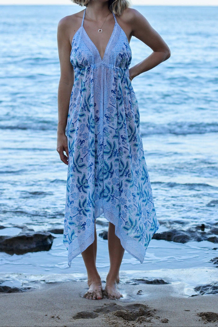 block printed mini skirt perfect for beach combing