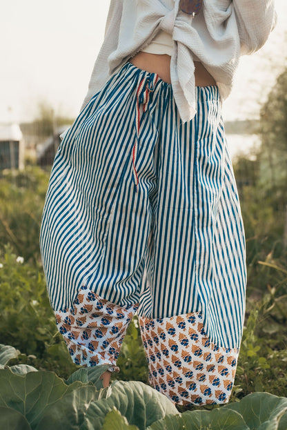 Stripes and Blue Iris