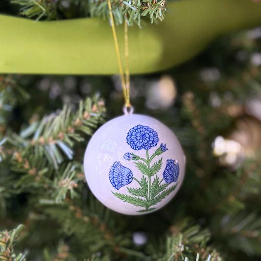 Blue Poppy Ornament