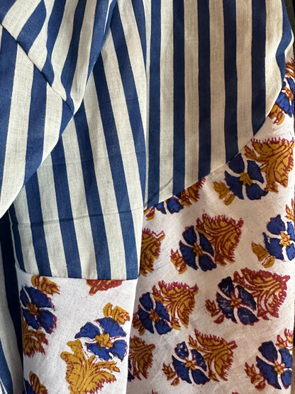 Stripes and Blue Iris